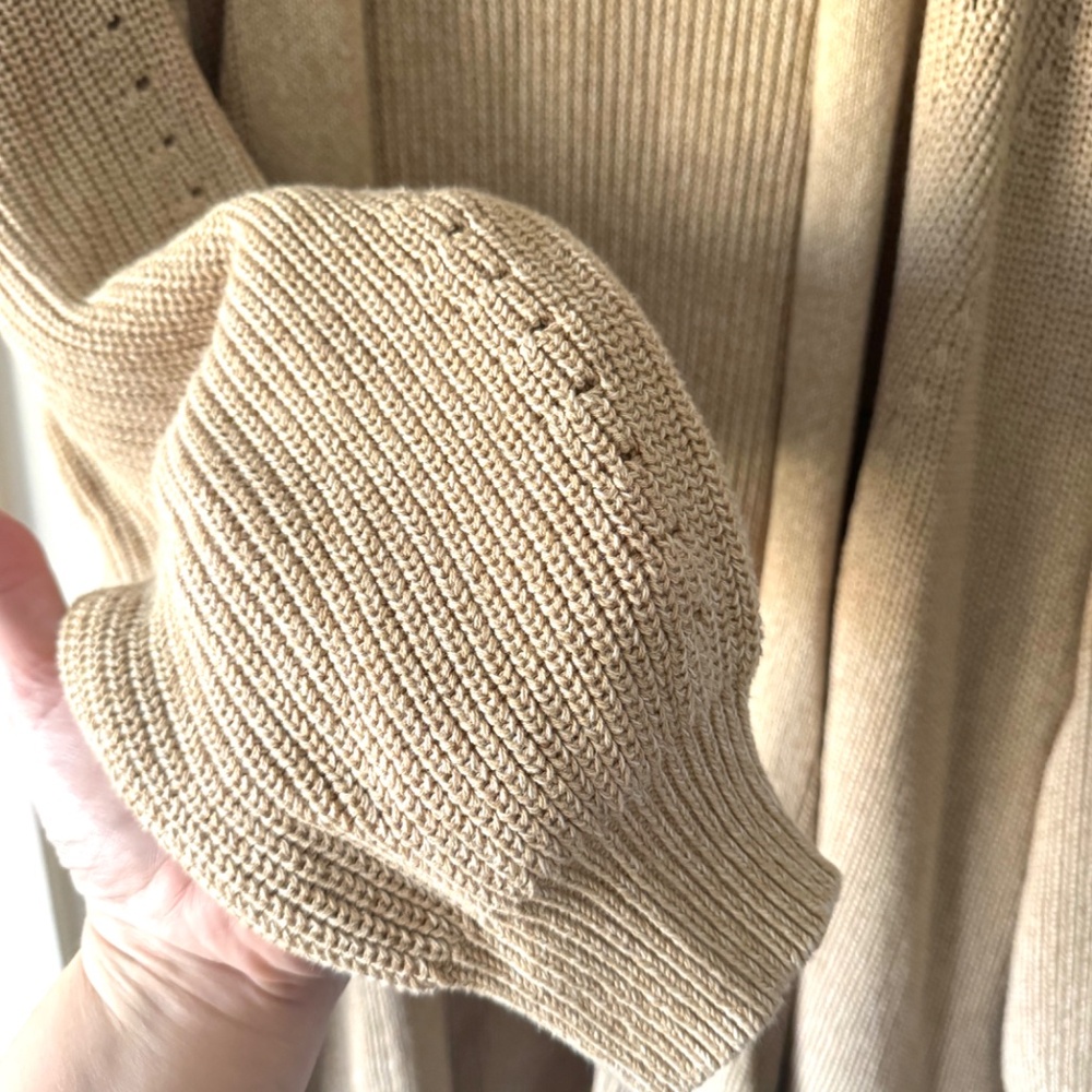 Universal Thread Tan Open Knit Long Cardigan Swea… - image 5